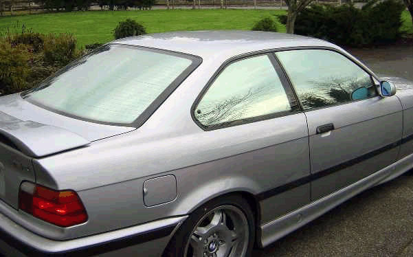Silver Car Window Tint Installation Service Chicago Il