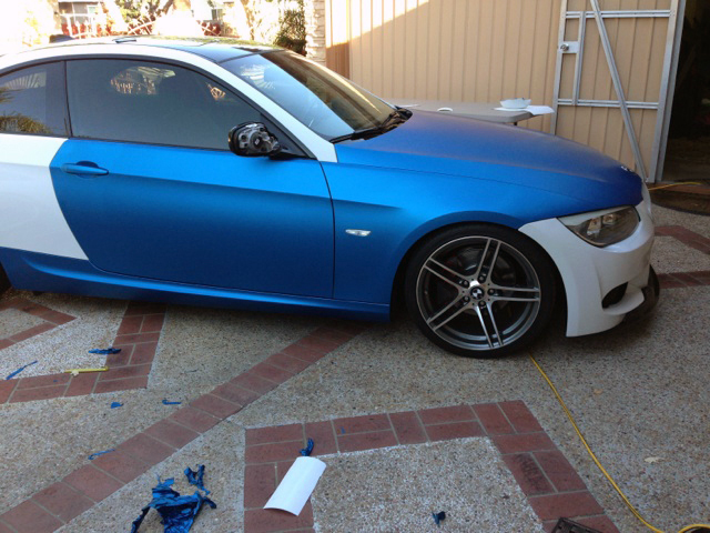 Matte Blue Vinyl Wrap For Your Car