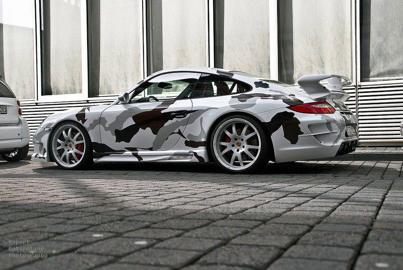 camo wrap car
