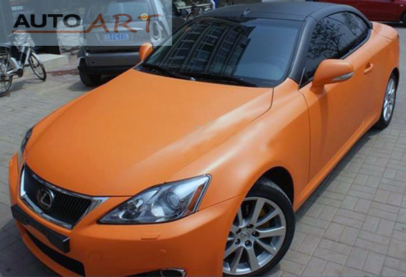 Orange Carbon Fiber Vinyl Wrap 0652