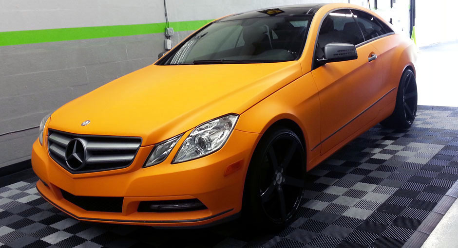 Orange Carbon Fiber Vinyl Wrap 0704