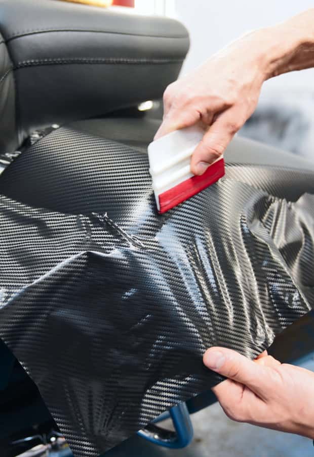 Carbon fiber car wrap - TintingChicago.com