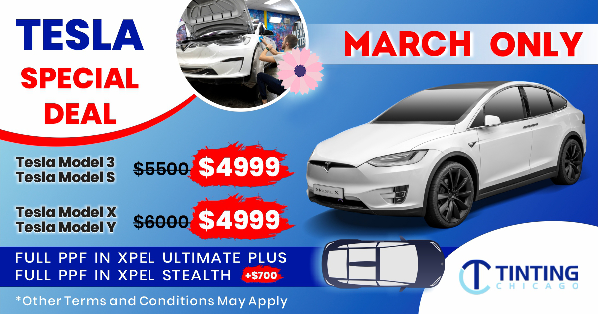 Tesla Special Deal | Paint Protection Film | March only